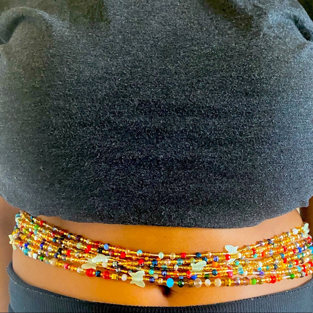 Multicolored Ghanaian Waist Beads